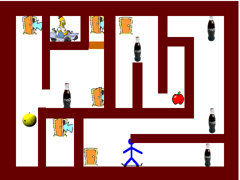 pacman en busca de coca