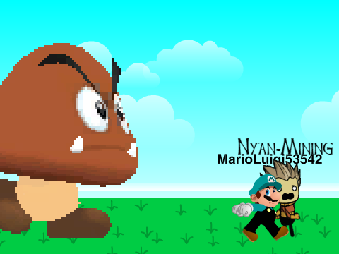 ADD YOURSELF RUNNING FROM A GIANT GOOMBA! remix