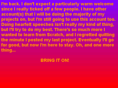 Bring it, Scratch Haters!
