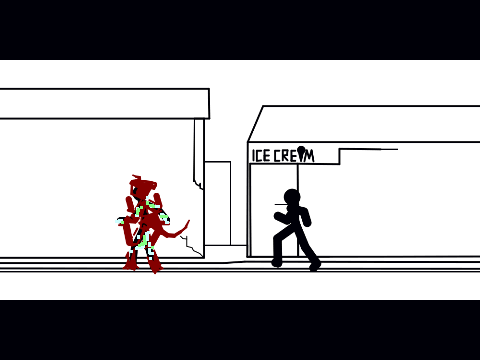 fight animation using stykz