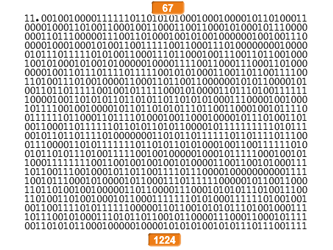 Pi in Binary