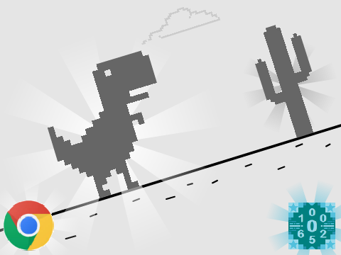 Google Chrome Dino Run YOLO edition
