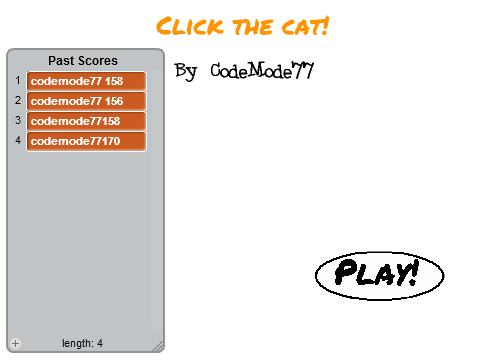 Click the Cat!