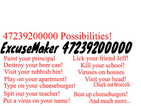 ExcuseMaker 47239200000