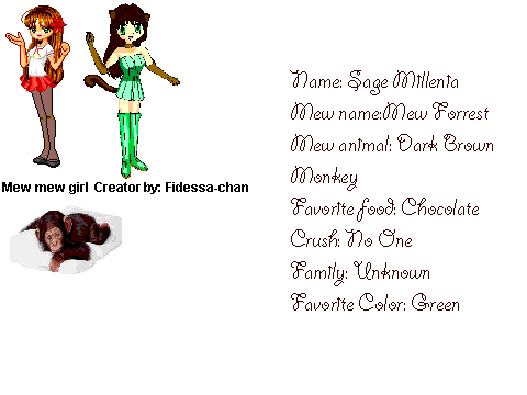 Mew Mew girl bio