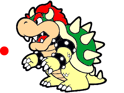 Bowser coloring contest entree