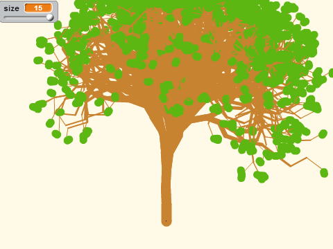 Tree generator with Brown Trunk