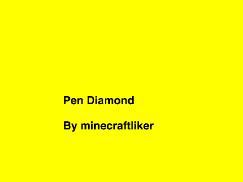Pen Coloured Diamond
