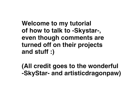 How To Talk To -SkyStar-
