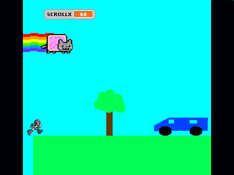 Megaman scroller