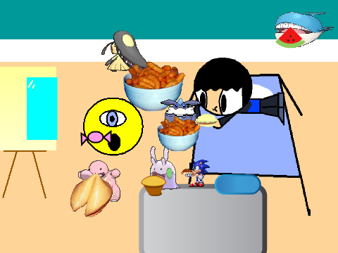 Add yourself eating something when watching Sam & Cat! remix remix