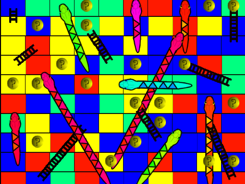 Enhanced Snakes and Ladders + hangman