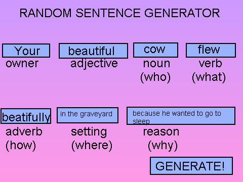 Random Sentence Generator