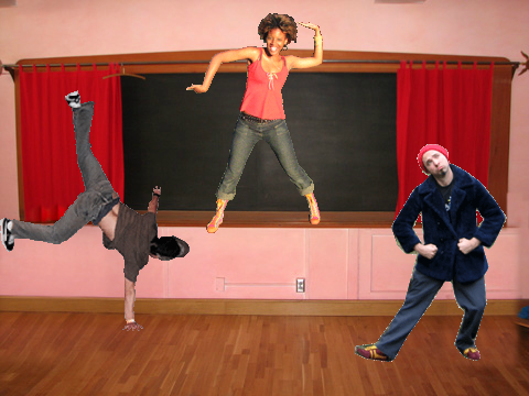 add man or girl for dançe scene