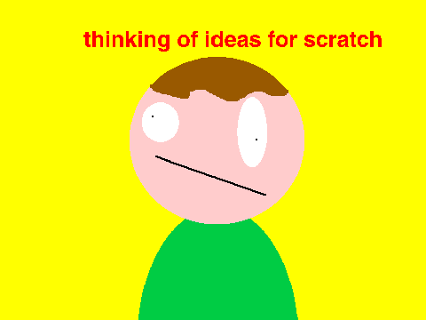 thinking of ideas for scratch