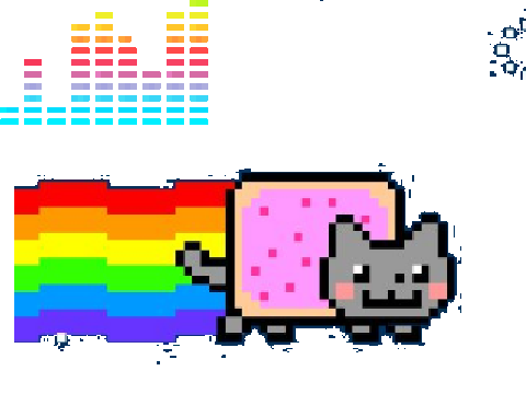 nyan cat flew around the world