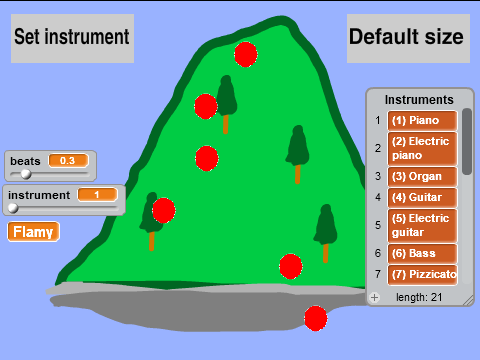 Mountain on scratch