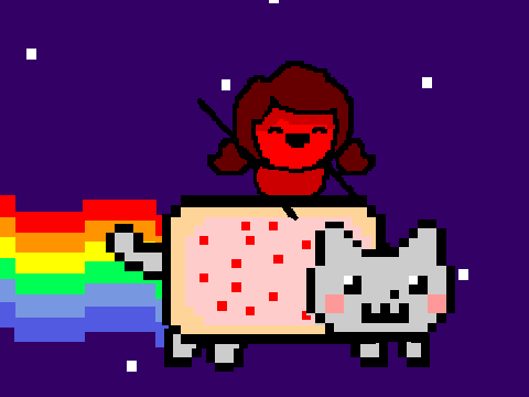 Riding My Nyan Cat!