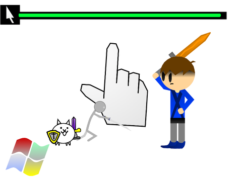 Add yourself fighting Mouse cursor remix remix remix
