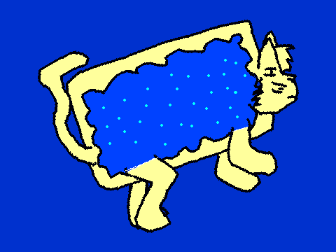 Nyan Cat coloring contest entry by bobland!!!