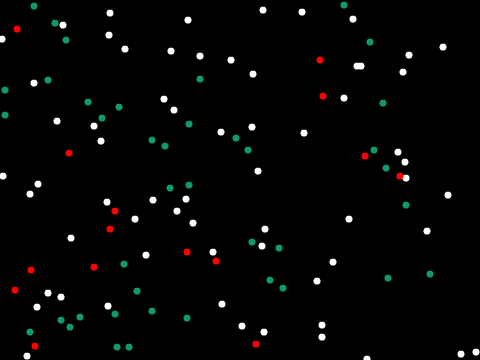 Colorful Snow! Happy Holidays![100% Pen]