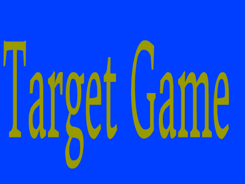 Target Game (Assignment)
