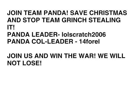 JOIN TEAM PANDA!
