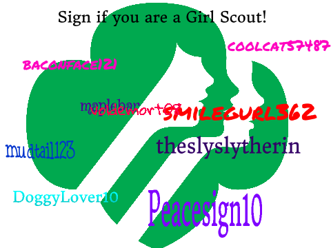 Sign if you are a Girl Scout! remix remix remix