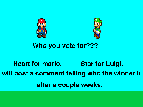 Vote for mario or luigi
