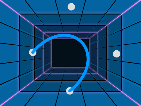 3D bezier curve/立体ベジエ曲線 v1.5