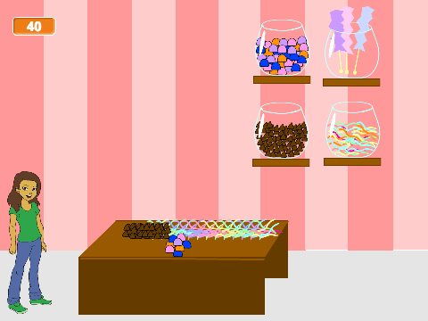 Candy Shop Microworld Draft - 4 types of candy