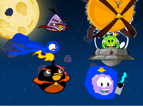 Add yourself chasing king pig in AB space 