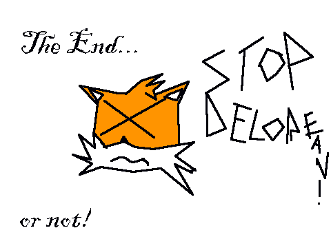 The delorean is annoying tails!