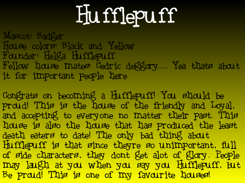 Harry Potter Sorting Hat Quiz!!! remix