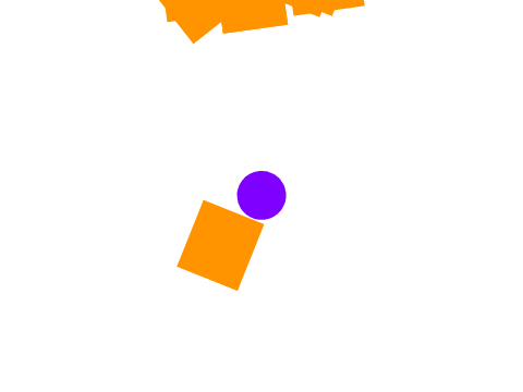 purple circle,orange square project