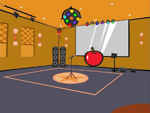 Dancing apple