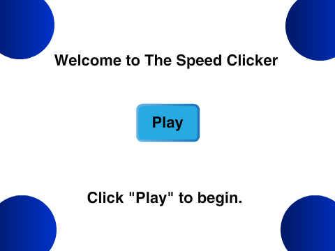 The Speed Clicker