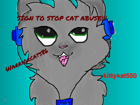 Sign to stop cat abuse! remix