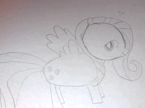I Drew Fluttershy!