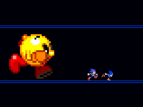 Add yourself running from the Giant Hungry Pac-Man!