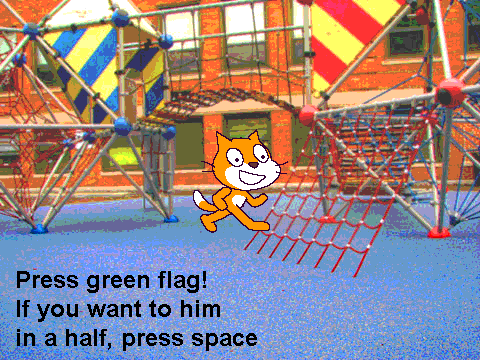 Saw scratch cat