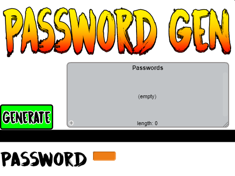 Password Gen V1 (Unbreakable!)