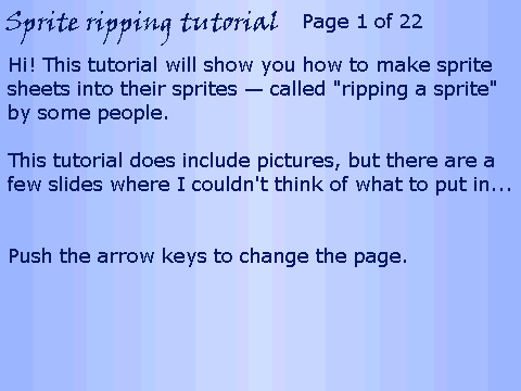 Sprite ripping tutorial