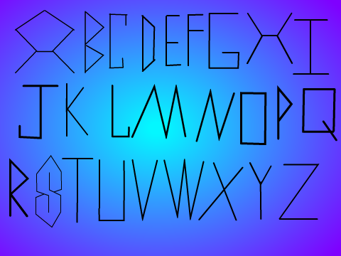 Line Font