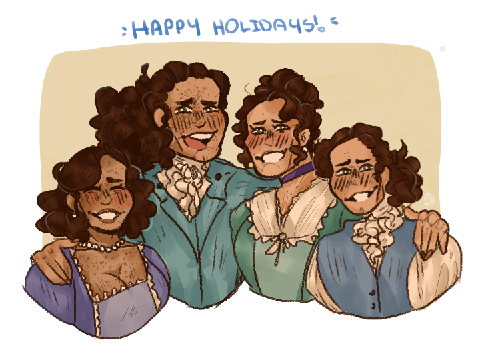 happy holidays from the laurens siblings to you !!