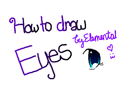 how ta draw some eyessssssss