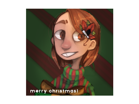 broke kid makes bad portraits for christmas