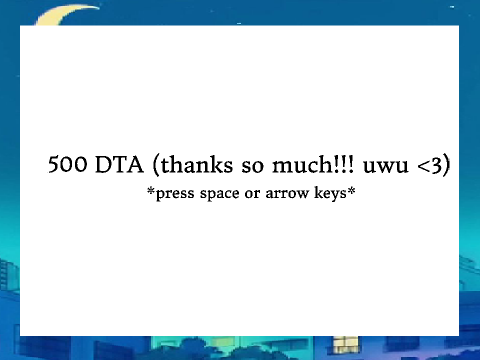 ☆✧ 500+ DTA (CLOSING!)✧☆