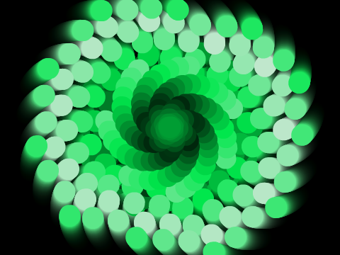 Green Spiral Pattern 