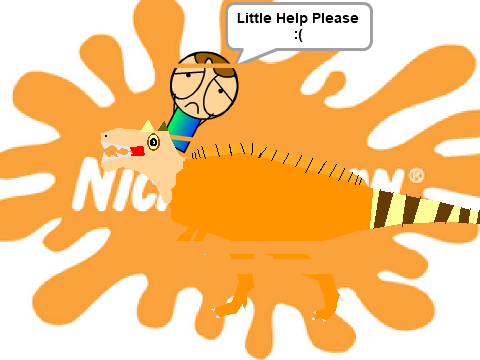 Add yourself getting stuck in the nickelodeon splat logo! (FIXED)